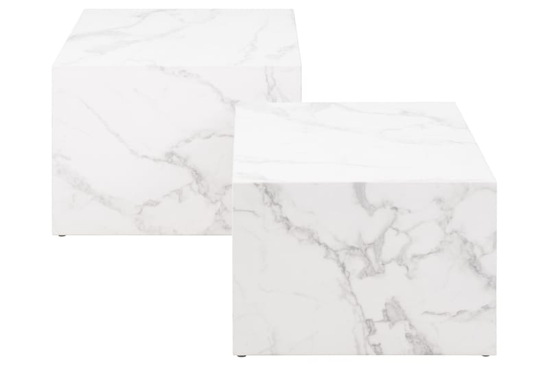 Samon Sofabord 58x58 cm - Hvid - Møbler - Bord - Sofabord & salongbord