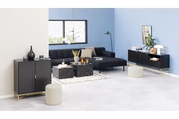 Samon Sofabord 58x58 cm - Sort - Møbler - Bord - Sofabord & salongbord