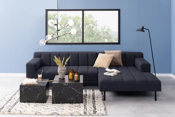 Samon Sofabord 58x58 cm - Sort - Møbler - Bord - Sofabord & salongbord