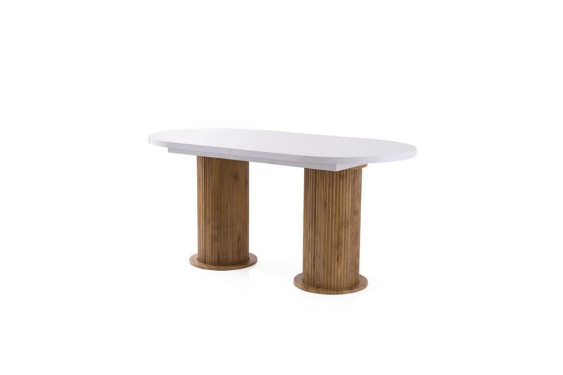 Samtens Spisebord 180 cm Oval, Hvit
