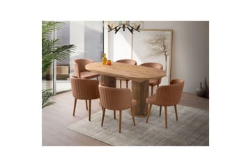 Samtens Spisebord 180 cm Rektangulær - Valnøtt - Møbler - Bord - Spisebord & kjøkkenbord