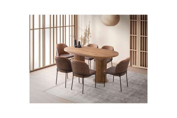 Samtens Spisebord 180 cm Rektangulær - Valnøtt - Møbler - Bord - Spisebord & kjøkkenbord