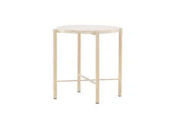 Sandhamn Sofabord 40 cm Rund - Beige - Møbler - Bord - Sofabord & salongbord