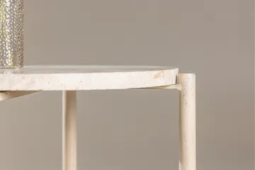 Sandhamn Sofabord 40 cm Rund - Beige - Møbler - Bord - Sofabord & salongbord