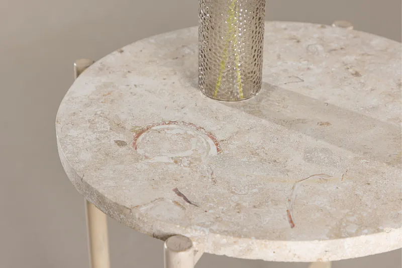 Sandhamn Sofabord 40 cm Rund - Beige - Møbler - Bord - Sofabord & salongbord