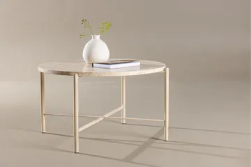 Sandhamn Sofabord 70 cm Rund - Beige - Møbler - Bord - Sofabord & salongbord