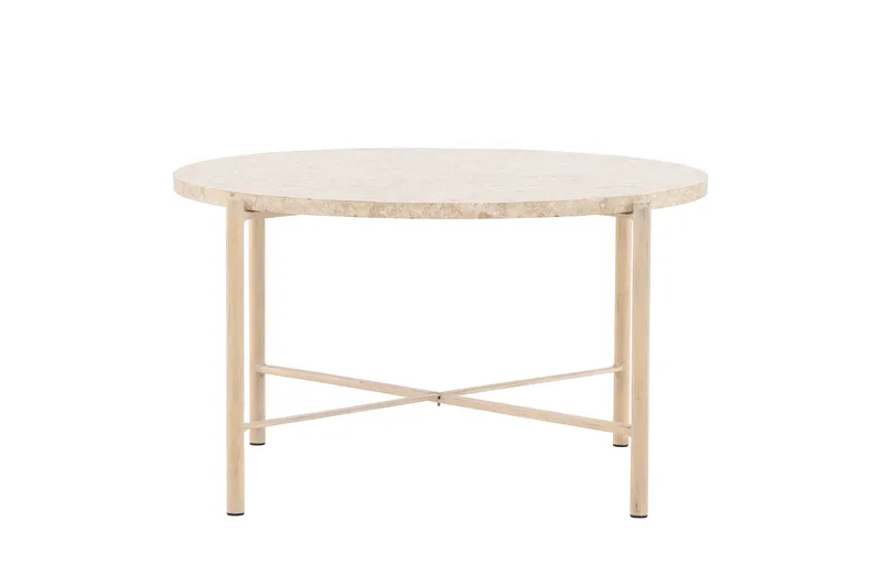 Sandhamn Sofabord 70 cm Rund - Beige - Møbler - Bord - Sofabord & salongbord