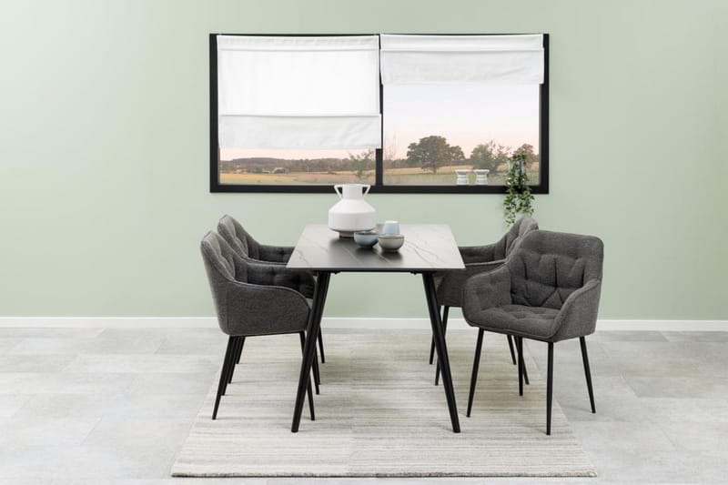 Sanjoan Spisebord 140 cm - Svart - Møbler - Bord - Spisebord & kjøkkenbord