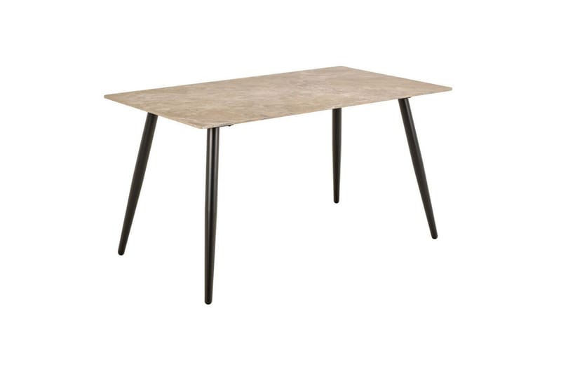 Sanjoan Spisegruppe 140 Cm + 4 Zabinka Spisestoler - Grå/Beige/Svart - Møbler - Bord - Spisegruppe
