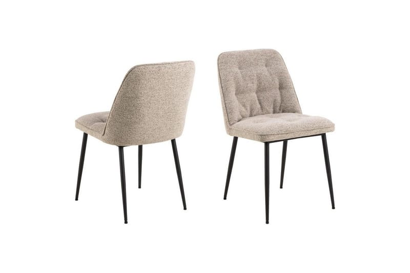 Sanjoan Spisegruppe 140 Cm + 4 Zabinka Spisestoler - Svart/Beige/Brun - Møbler - Bord - Spisegruppe