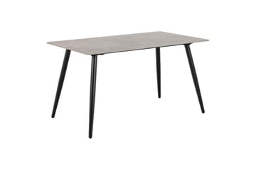 Sanjoan Spisegruppe 140 Cm + 4 Zabinka Spisestoler - Svart/Beige/Brun - Møbler - Bord - Spisegruppe