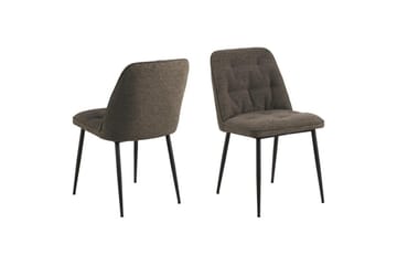 Sanjoan Spisegruppe 140 Cm + 4 Zabinka Spisestoler - Svart/Beige/Brun - Møbler - Bord - Spisegruppe