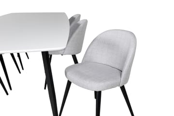 Sedavi Matgruppe 240 cm Rektangulær med 6 Sedavi Stoler - Svart - Møbler - Bord - Spisegruppe