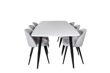 Sedavi Matgruppe 240 cm Rektangulær med 6 Sedavi Stoler - Svart - Møbler - Bord - Spisegruppe