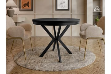 Sereth Matbord 100 cm Rund - Svart - Møbler - Bord - Spisebord & kjøkkenbord