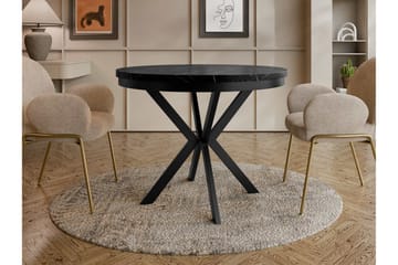Sereth Matbord 120 cm Rund - Svart - Møbler - Bord - Spisebord & kjøkkenbord