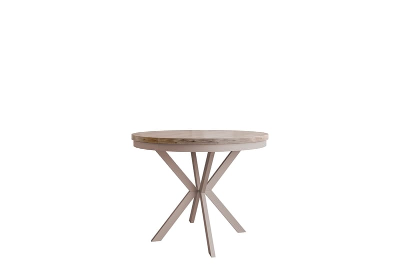 Sereth Matbord 90 cm Rund - Brun/Beige - Møbler - Bord - Spisebord & kjøkkenbord