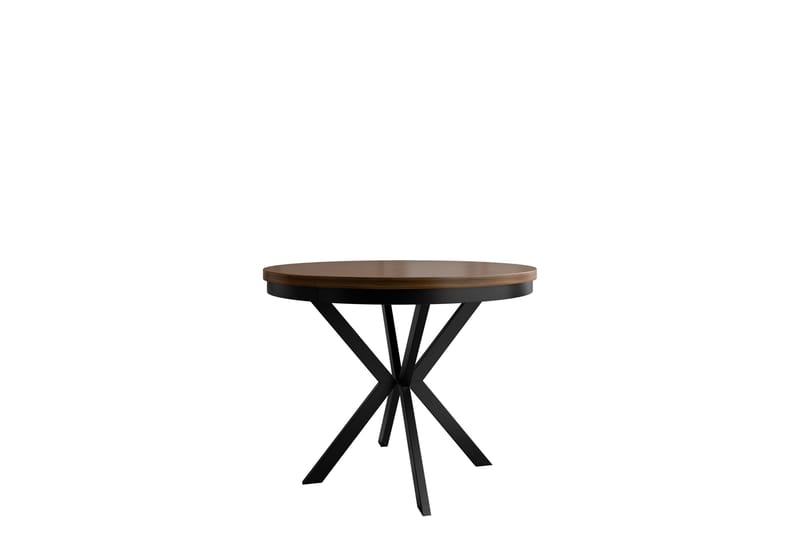 Sereth Matbord 90 cm Rund - Brun/Svart - Møbler - Bord - Spisebord & kjøkkenbord