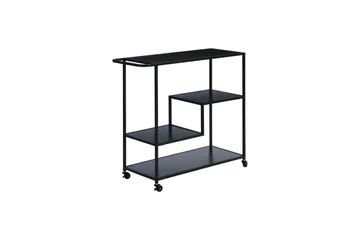 Hermes Rullebord 86 cm - Svart - Møbler - Bord - Serveringsvogn & serveringsbord - Trillebord & Serveringsbord