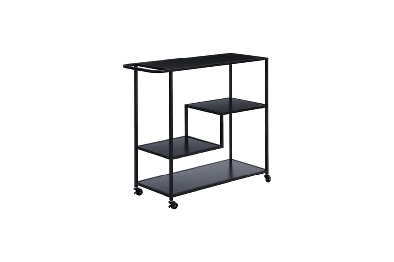 Hermes Rullebord 86 cm - Svart - Møbler - Bord - Serveringsvogn & serveringsbord - Trillebord & Serveringsbord