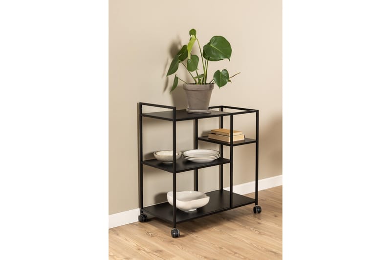 Crabtree Serveringsvogn 78x40 cm - Svart - Møbler - Bord - Serveringsvogn & serveringsbord - Trillebord & Serveringsbord