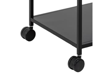 Crabtree Serveringsvogn 78x40 cm - Svart - Møbler - Bord - Serveringsvogn & serveringsbord - Trillebord & Serveringsbord