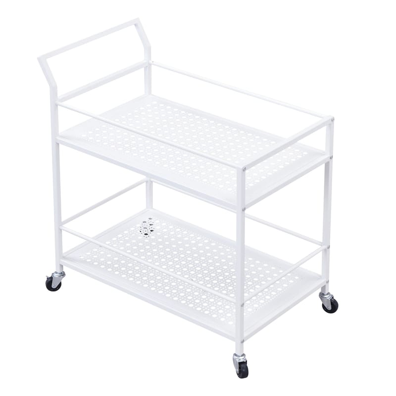 Fenino serveringsvogn 79 cm - Matt hvit - Møbler - Bord - Serveringsvogn & serveringsbord - Trillebord & Serveringsbord