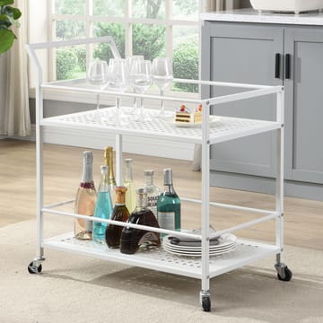 Fenino serveringsvogn 79 cm - Matt hvit - Møbler - Bord - Serveringsvogn & serveringsbord - Trillebord & Serveringsbord