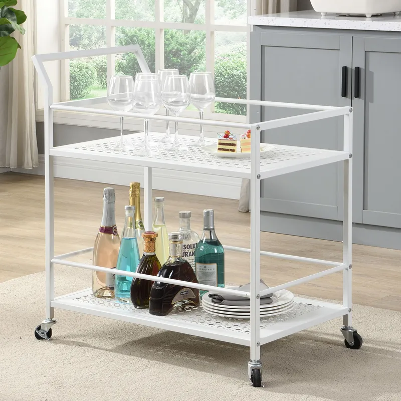 Fenino serveringsvogn 79 cm - Matt hvit - Møbler - Bord - Serveringsvogn & serveringsbord - Trillebord & Serveringsbord