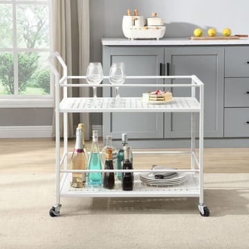 Fenino serveringsvogn 79 cm - Matt hvit - Møbler - Bord - Serveringsvogn & serveringsbord - Trillebord & Serveringsbord