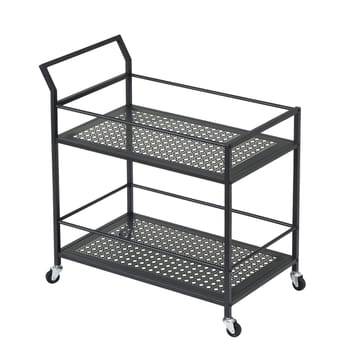 Fenino serveringsvogn 79 cm - Matt svart - Møbler - Bord - Serveringsvogn & serveringsbord - Trillebord & Serveringsbord