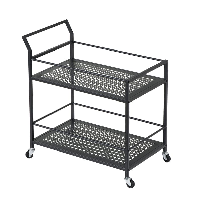 Fenino serveringsvogn 79 cm - Matt svart - Møbler - Bord - Serveringsvogn & serveringsbord - Trillebord & Serveringsbord