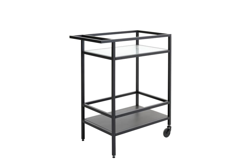 Gunnolf Drikkevogn 70x42 cm Rektangulært, Svart