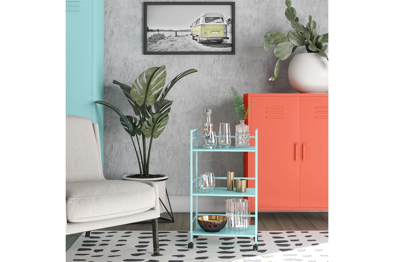 CacHe Drinkvogn 43x29 cm Mint - Novogratz - Møbler - Bord - Serveringsvogn & serveringsbord - Rullevogn, rullebord & serveringsbord
