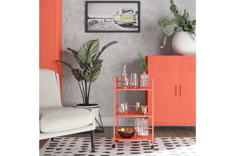 CacHe Drinkvogn 43x29 cm Oransje - Novogratz - Møbler - Bord - Serveringsvogn & serveringsbord - Rullevogn, rullebord & serveringsbord