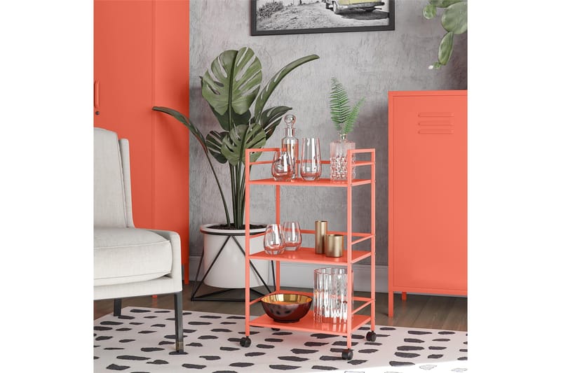 CacHe Drinkvogn 43x29 cm Oransje - Novogratz - Møbler - Bord - Serveringsvogn & serveringsbord - Rullevogn, rullebord & serveringsbord