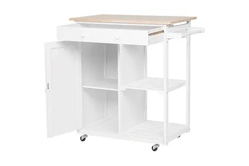 Heres Serveringsbord - Hvit - Møbler - Bord - Serveringsvogn & serveringsbord - Rullevogn, rullebord & serveringsbord