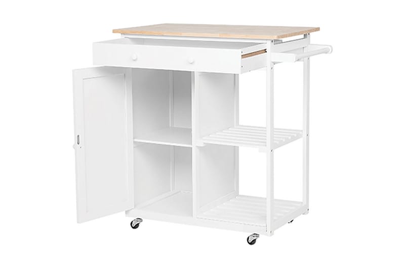 Heres Serveringsbord - Hvit - Møbler - Bord - Serveringsvogn & serveringsbord - Rullevogn, rullebord & serveringsbord