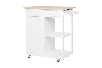 Heres Serveringsbord - Hvit - Møbler - Bord - Serveringsvogn & serveringsbord - Rullevogn, rullebord & serveringsbord
