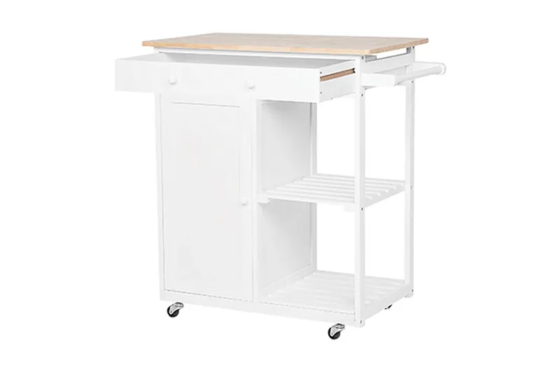 Heres Serveringsbord - Hvit - Møbler - Bord - Serveringsvogn & serveringsbord - Rullevogn, rullebord & serveringsbord
