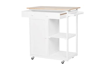 Heres Serveringsbord - Hvit - Møbler - Bord - Serveringsvogn & serveringsbord - Rullevogn, rullebord & serveringsbord