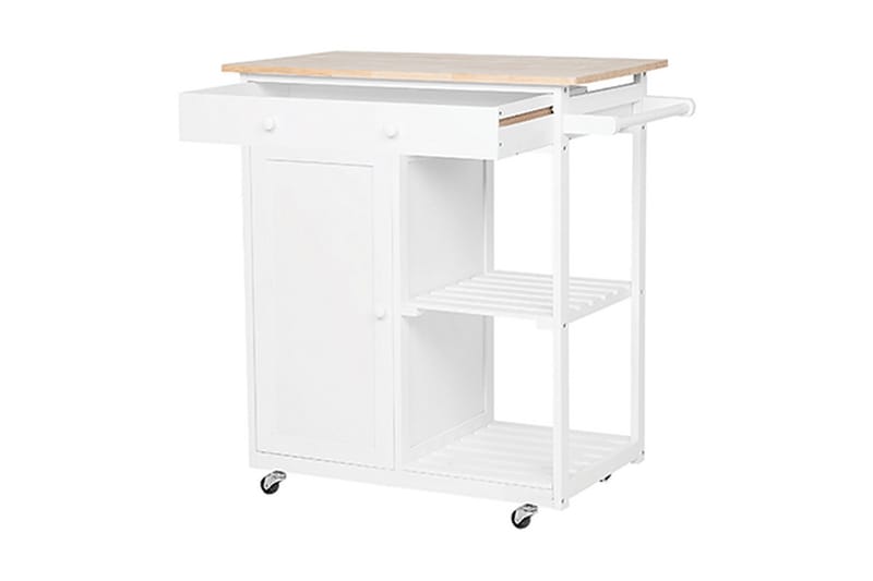 Heres Serveringsbord - Hvit - Møbler - Bord - Serveringsvogn & serveringsbord - Rullevogn, rullebord & serveringsbord