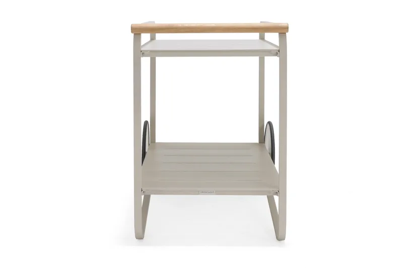 Portals Rullebord 92 cm - Hvit/Tre - Møbler - Bord - Serveringsvogn & serveringsbord - Rullevogn, rullebord & serveringsbord