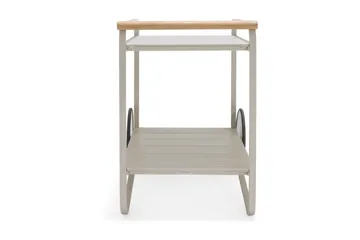 Portals Rullebord 92 cm - Hvit/Tre - Møbler - Bord - Serveringsvogn & serveringsbord - Rullevogn, rullebord & serveringsbord