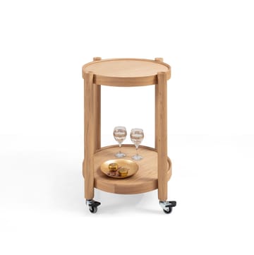 Serveringsbord Wallxpert Clover (50 x 70 x 50 cm) eik - Eik - Møbler - Bord - Serveringsvogn & serveringsbord - Trillebord & Serveringsbord