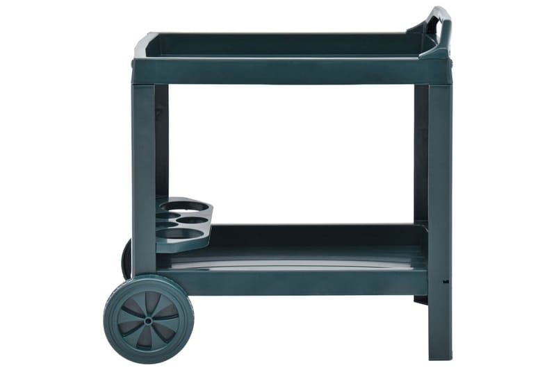 Drikketralle grønn 69x53x72 cm plast - Rullevogn, rullebord & serveringsbord - Trillebord & Serveringsbord