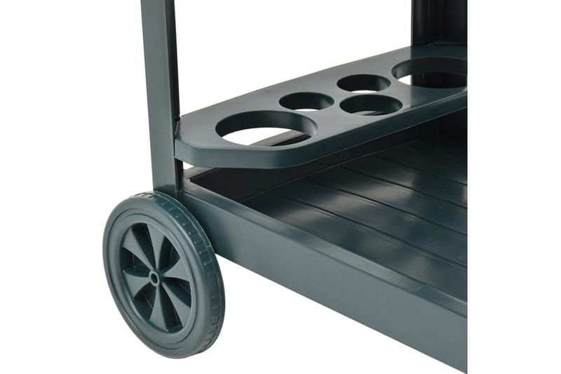 Drikketralle grønn 69x53x72 cm plast - Rullevogn, rullebord & serveringsbord - Trillebord & Serveringsbord