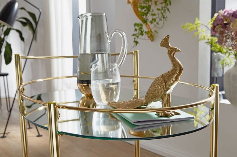 Drinkvagn & Rullbord Wohnling Guld - Møbler - Bord - Serveringsvogn & serveringsbord - Trillebord & Serveringsbord