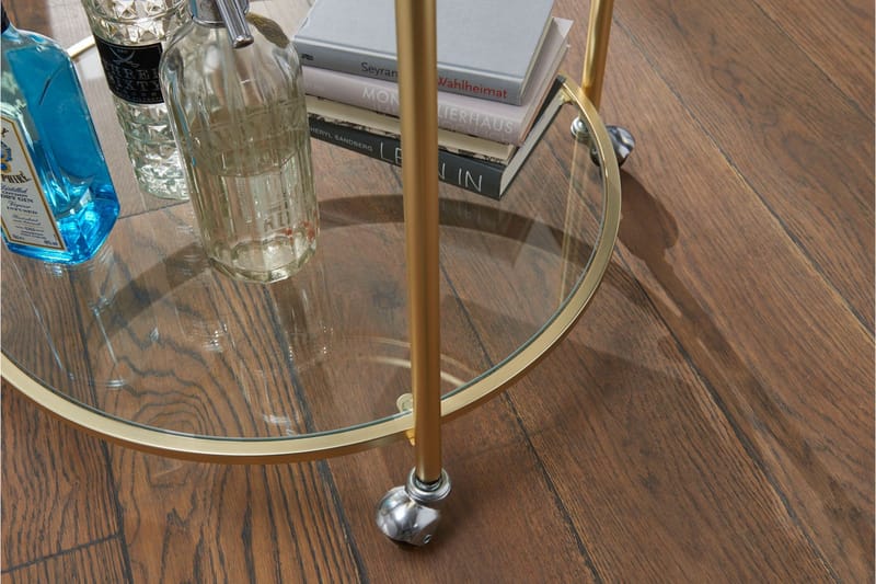 Drinkvagn & Rullbord Wohnling Guld - Møbler - Bord - Serveringsvogn & serveringsbord - Trillebord & Serveringsbord