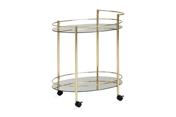 Drinkvagn & Rullbord Wohnling Guld - Møbler - Bord - Serveringsvogn & serveringsbord - Trillebord & Serveringsbord
